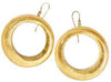 Zsiska Precious Gold Circle Drop Earrings