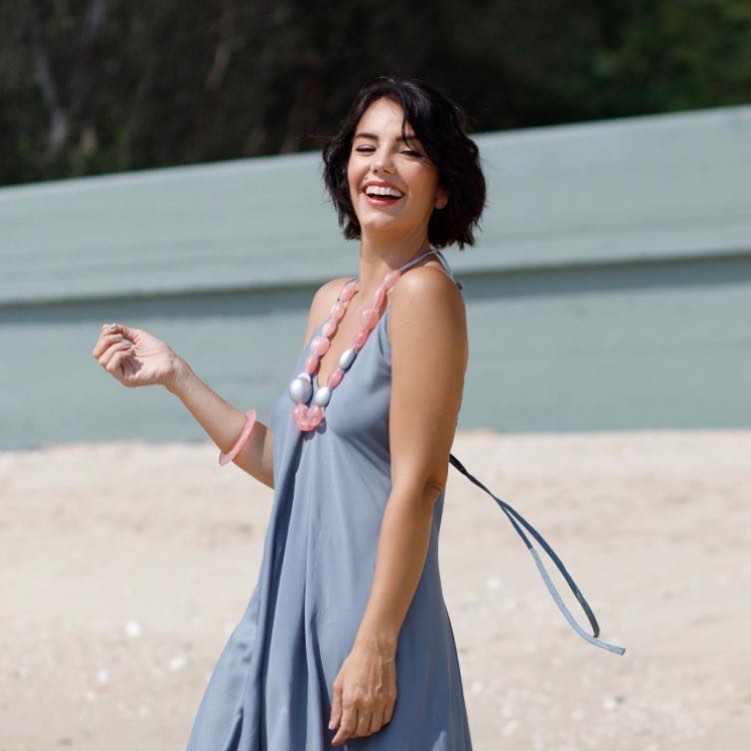 Zsiska Isla Light Pink Beaded Bracelet