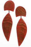 Zsiska Juno Red Drop Earrings