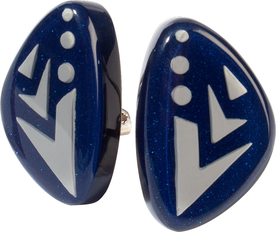 Zsiska Maia Two Colour Clip on Earrings