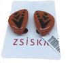 Zsiska Maia Two Colour Clip on Earrings
