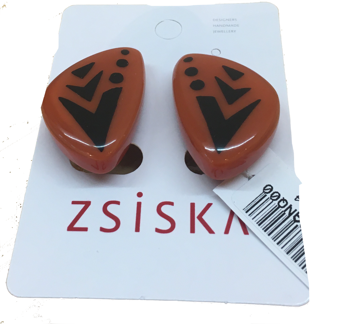 Zsiska Maia Two Colour Clip on Earrings