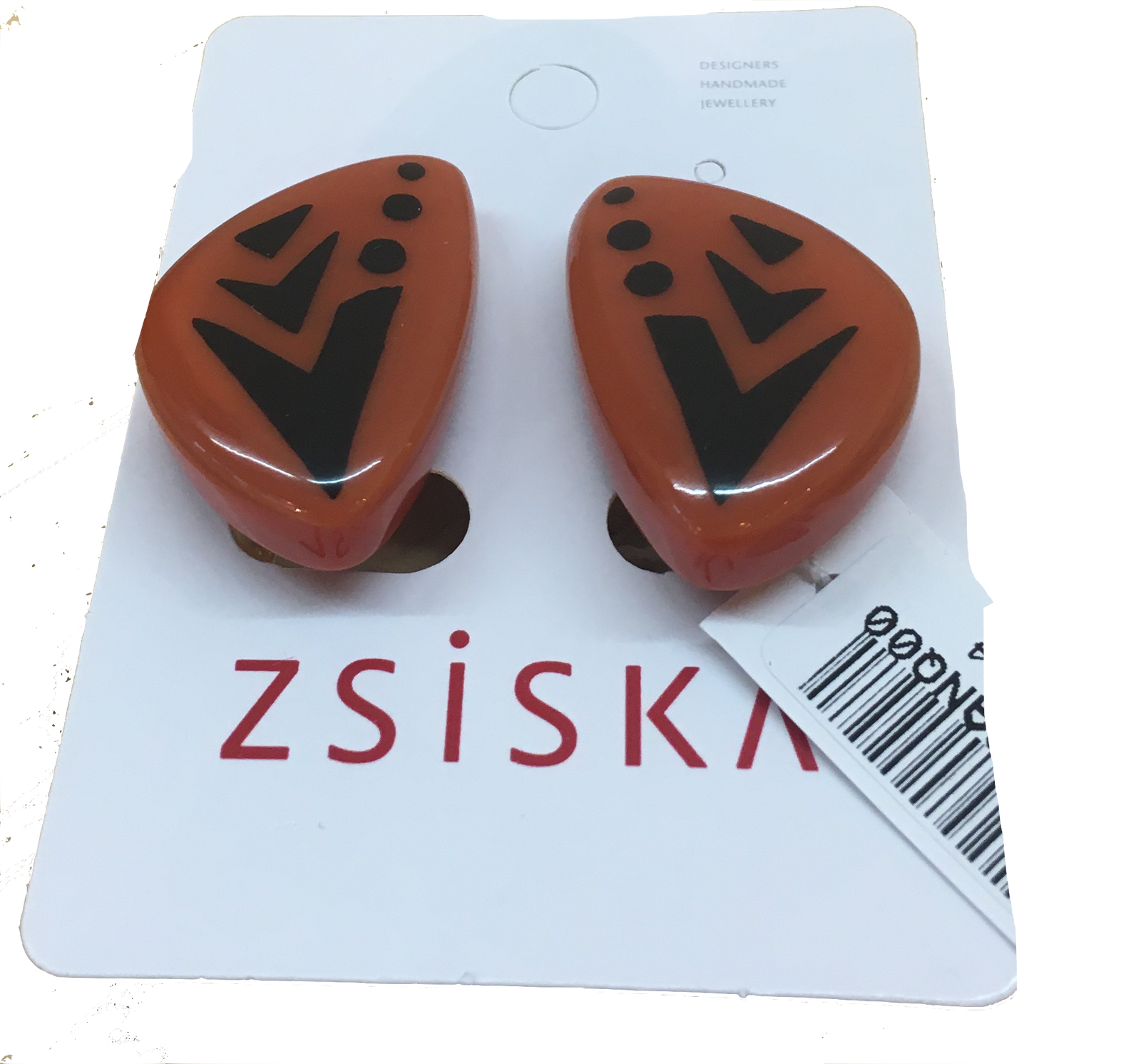 Zsiska Maia Two Colour Clip on Earrings