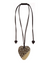 Zsiska Nina Animal Print Heart Shaped Pendant Necklace