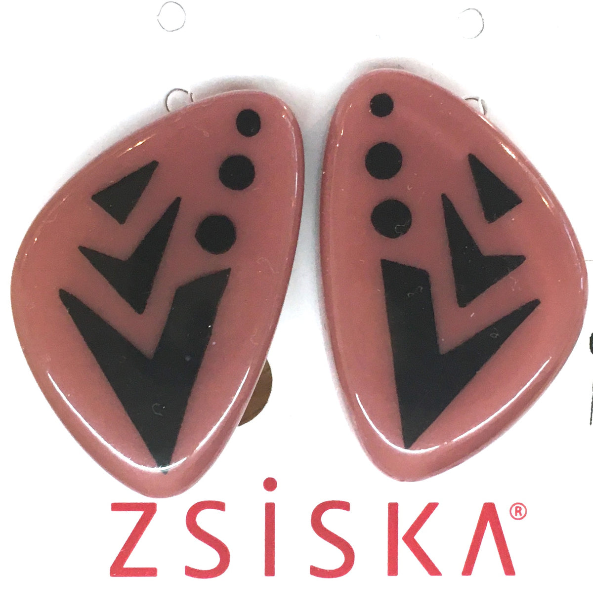 Zsiska Maia Two Colour Clip on Earrings
