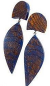 Zsiska Juno Blue Drop Earrings