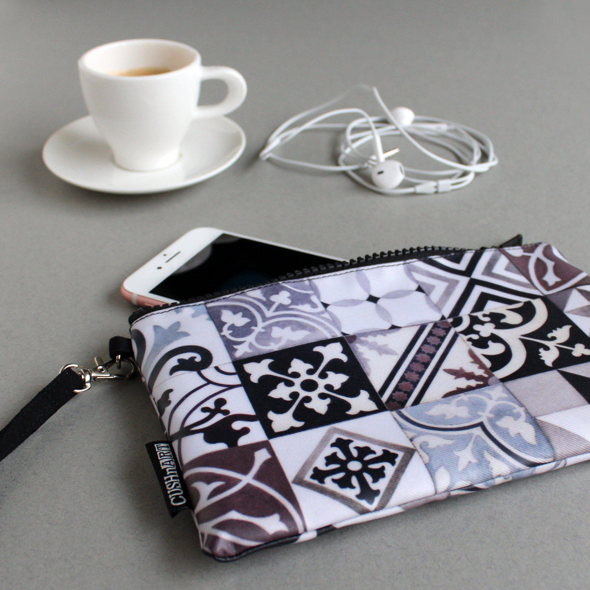 Art Deco Black Clutch-CUSHnART-Temples and Markets