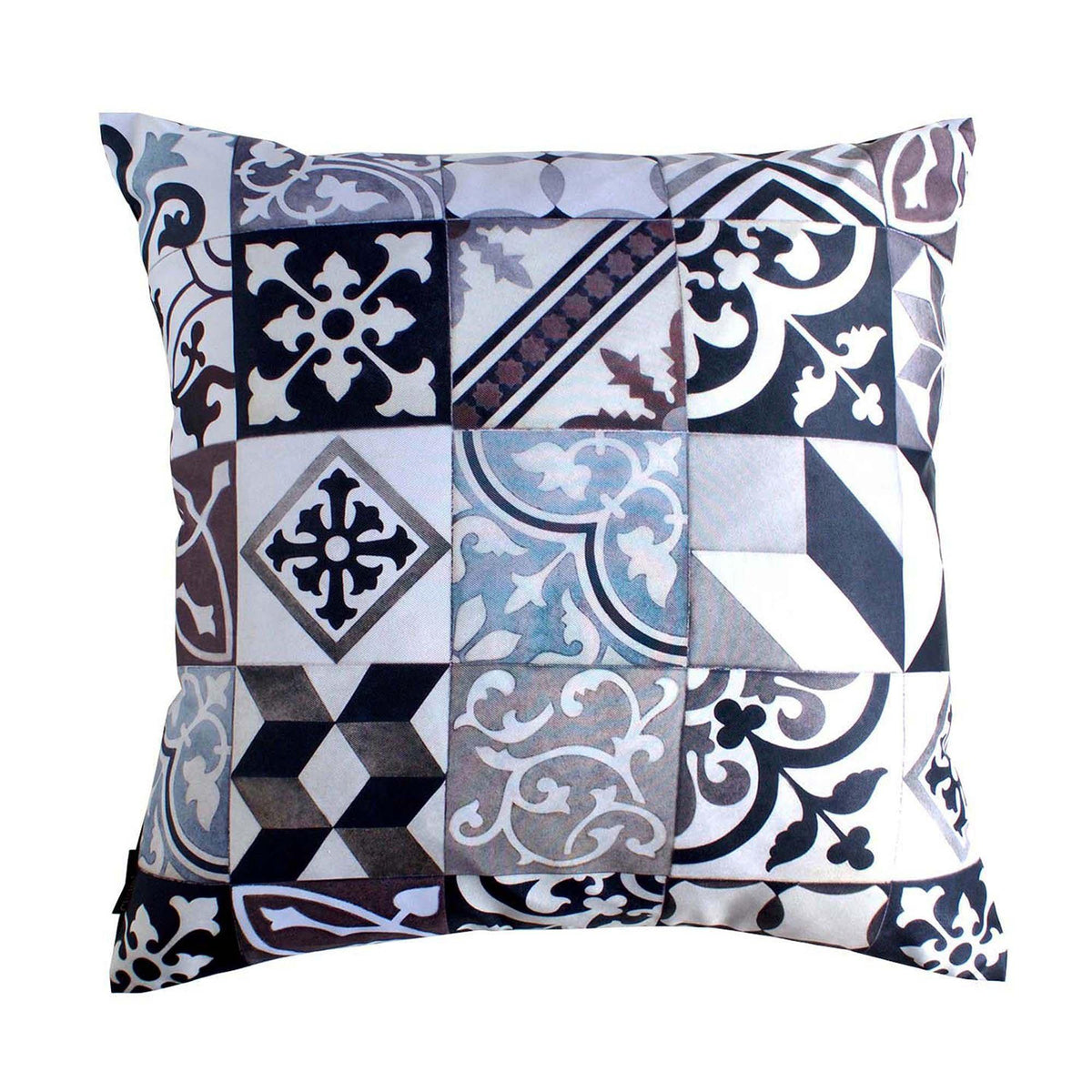Art Deco Black Cushion Cover-CUSHnART-Temples and Markets