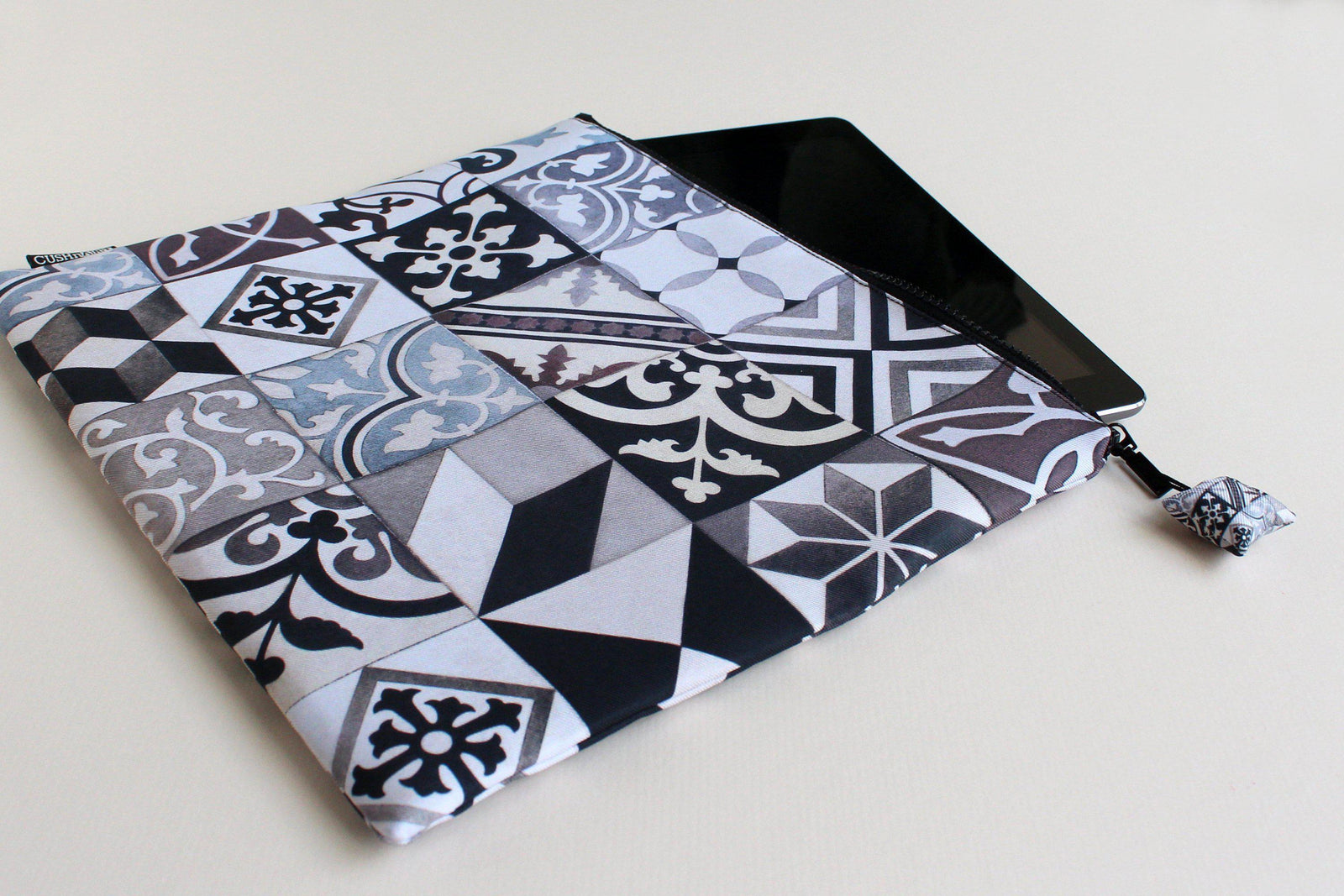 Art Deco Black Evening Clutch Bag-CUSHnART-Temples and Markets