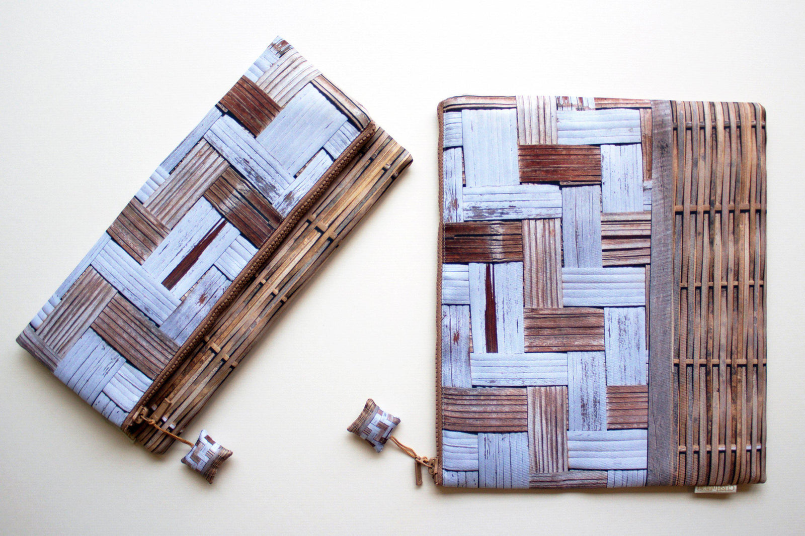 Bamboo Wall Evening Clutch Bag-CUSHnART-Temples and Markets