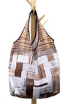 Bamboo Wall Foldable Tote Bag-CUSHnART-Temples and Markets