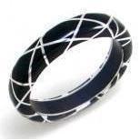 Black Resin Chunky Bracelet-De Lann-Temples and Markets