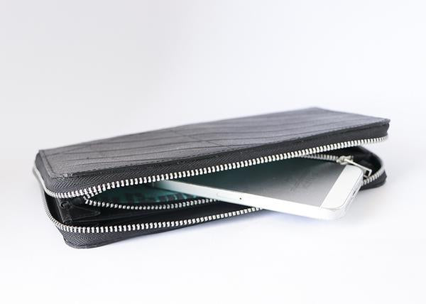 Black Tyre Zip Up Purse / Wallet-Accessories-Friends &quot;N&quot; Stuff-Temples and Markets