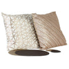 Bronze Diagonal Lines Sequinned Cushion Cover-ML Living-Temples and Markets
