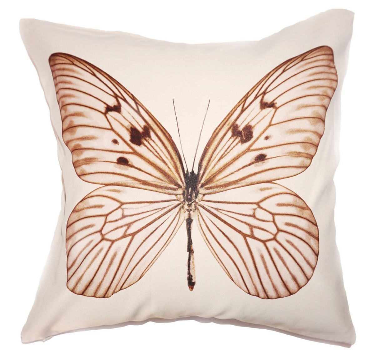 Brown Butterfly Cushion Cover-ML Living-Temples and Markets