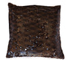 Brown Sequinned Cushion Cover-ML Living-Temples and Markets