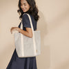 Ella Grey Tote Bag made from Washable Paper, an eco-friendly alternative to leather-Pretty Simple Bags-Temples and Markets
