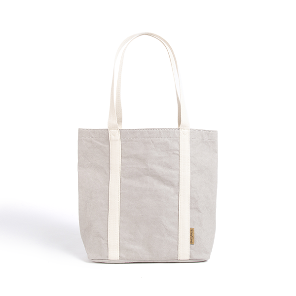 Ella Grey Tote Bag made from Washable Paper, an eco-friendly alternative to leather-Pretty Simple Bags-Temples and Markets