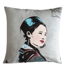Eugenie Darge Miss Mong Portrait Cushion-EUGENIE DARGE-Temples and Markets