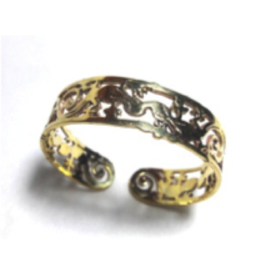 Gecko Friend Brass Cuff-Angkor Bullet Jewellery Cambodia-Temples and Markets