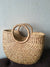 Classic Half Moon Basket Bag made from sustainable Water hyacinth