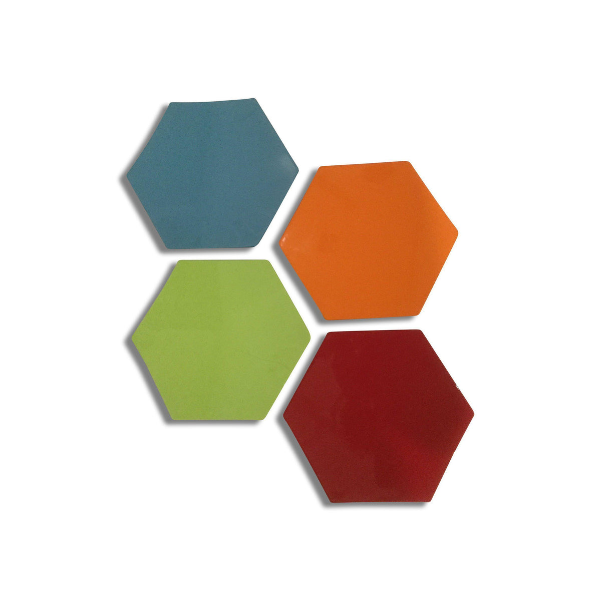 Hexagonal Curved Lacquerware Hand-painted Plate-Nhu Y Lacquerwares-Temples and Markets