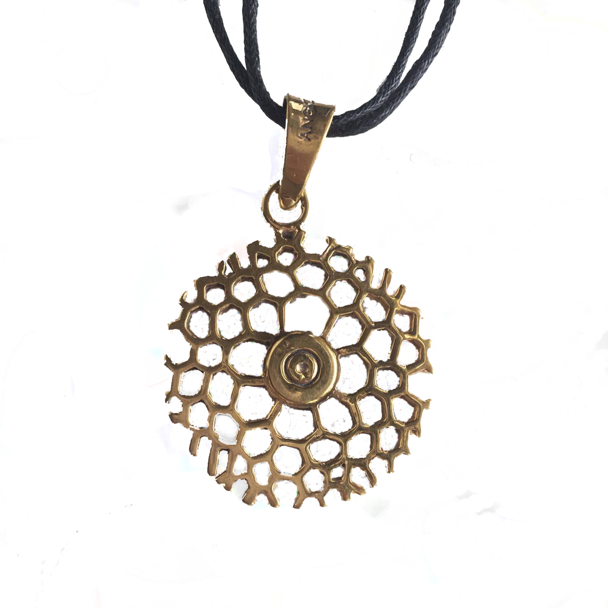 Honeycomb Pendant Necklace-Angkor Bullet Jewellery Cambodia-Temples and Markets