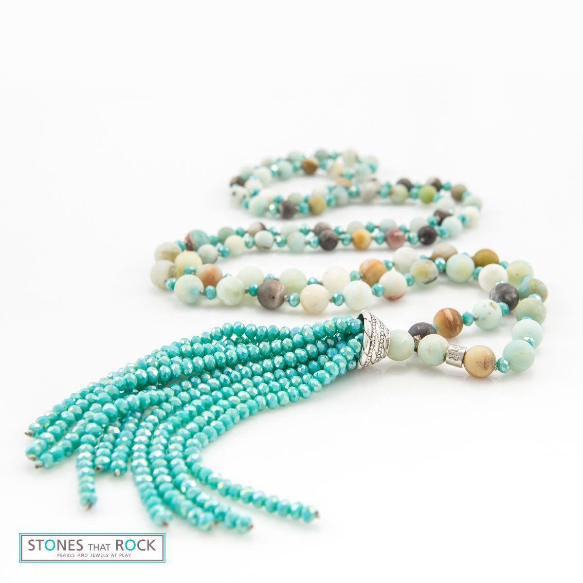 Jan Tassel Necklace-Stones that Rock-Temples and Markets