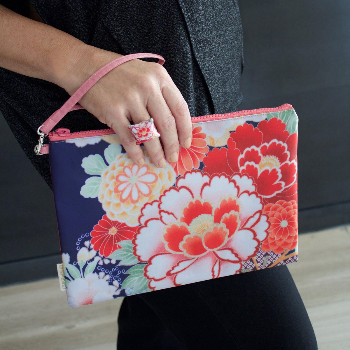 Kimono Water Resistant Clutch-CUSHnART-Temples and Markets