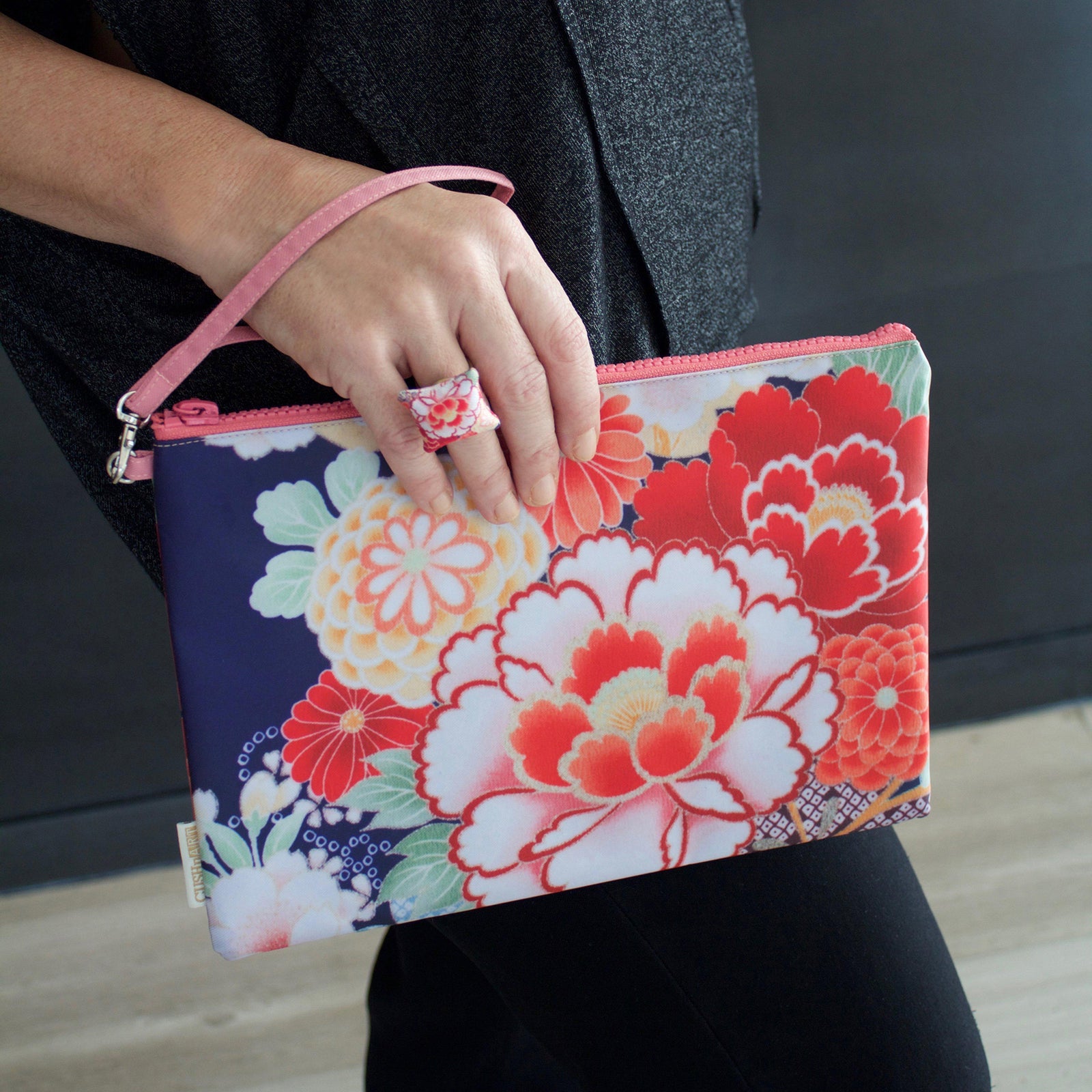 Kimono Water Resistant Clutch-CUSHnART-Temples and Markets