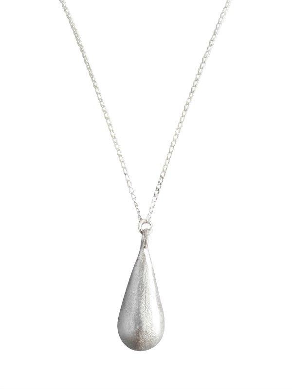 Large Teardrop Pendant on Sterling Silver Chain-LOVEbomb-Temples and Markets