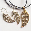 Leaf Drop Earrings-Angkor Bullet Jewellery Cambodia-Temples and Markets