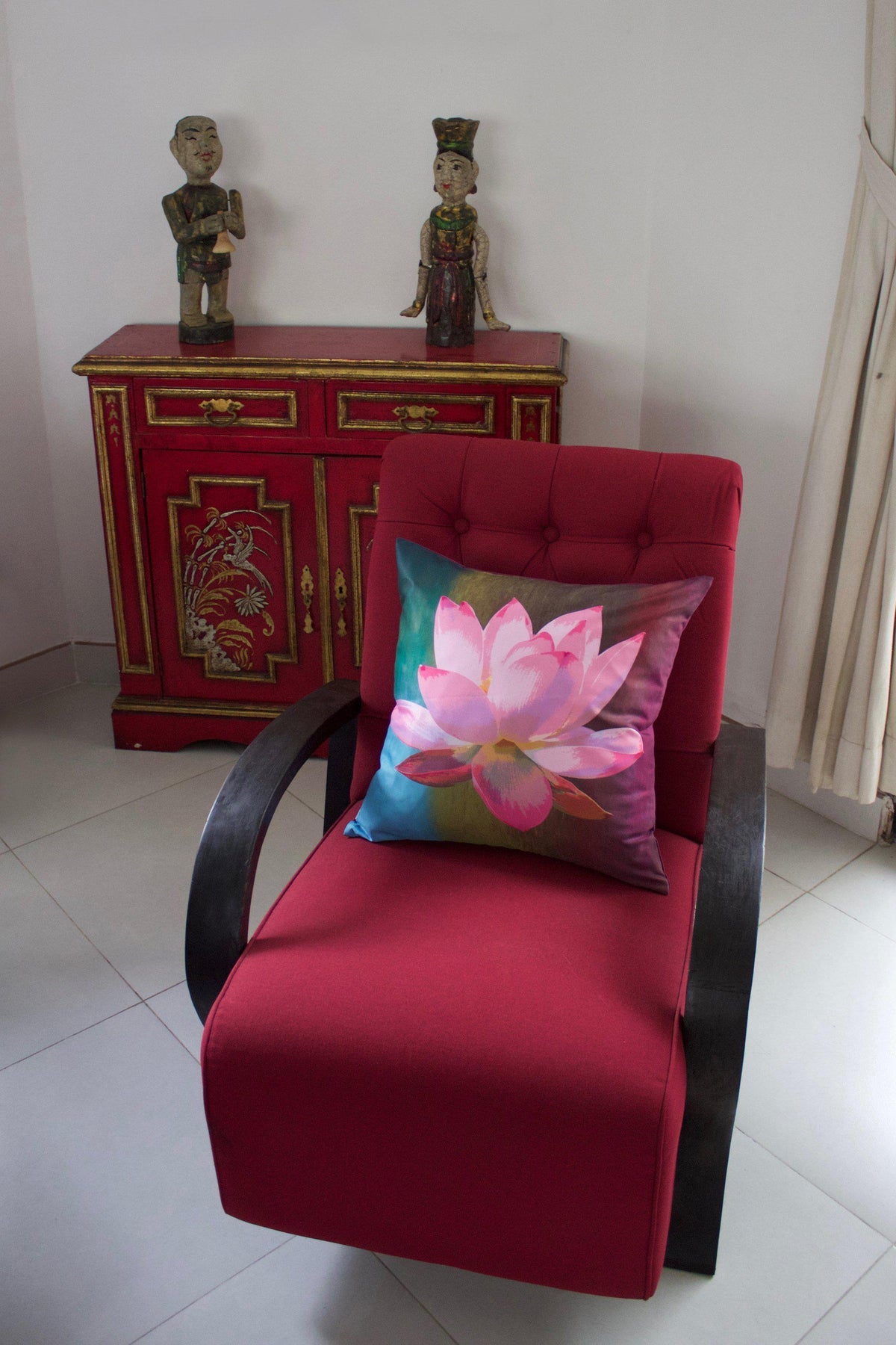 Lotus De Luxe Cushion Cover-CUSHnART-Temples and Markets