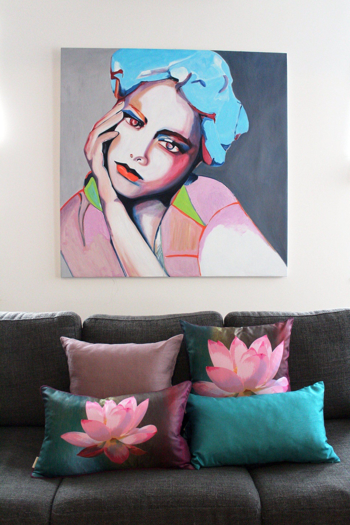 Lotus De Luxe Cushion Cover-CUSHnART-Temples and Markets