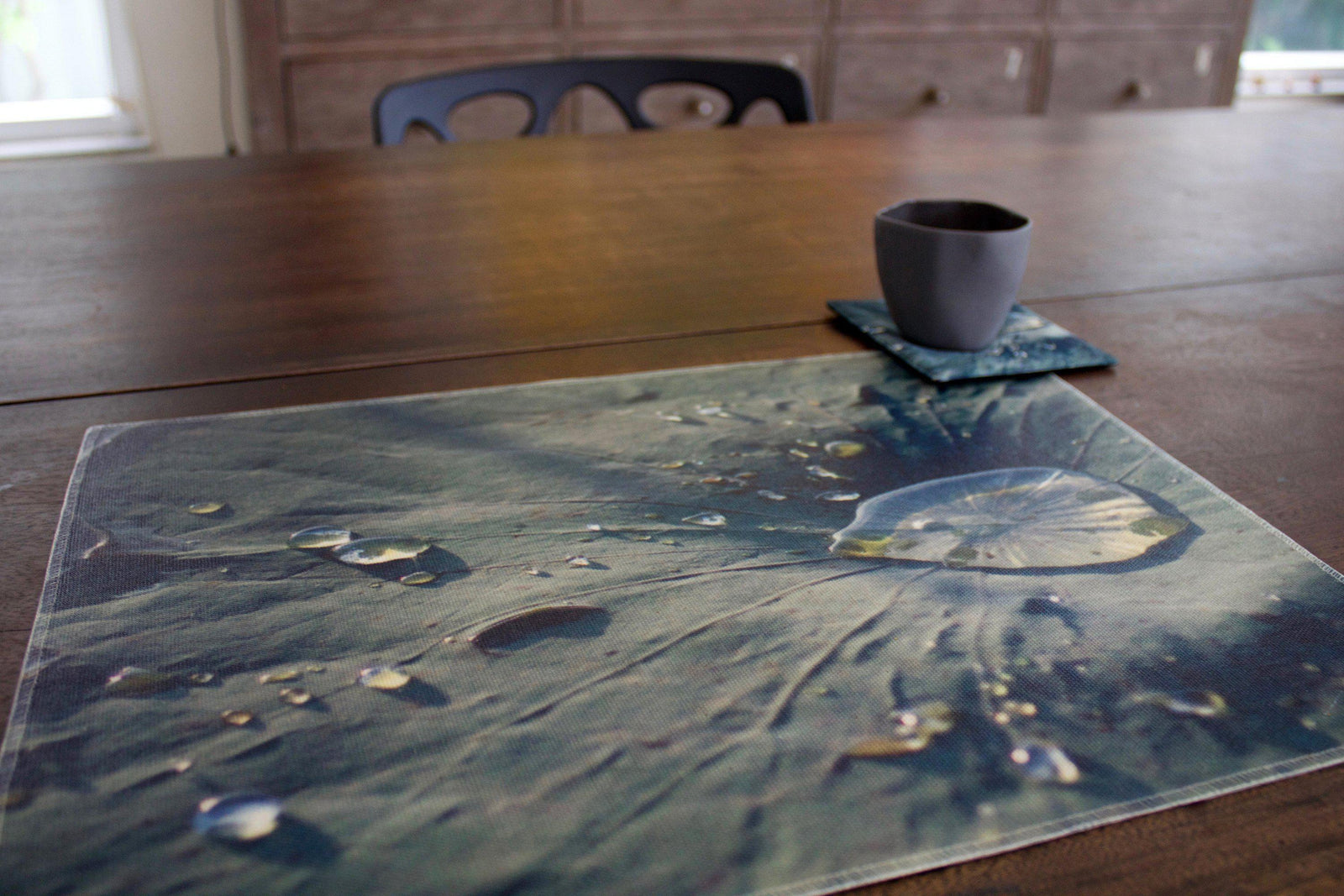 Lotus Leaf Water Resistant Placemats - Set of 4-CUSHnART-Temples and Markets