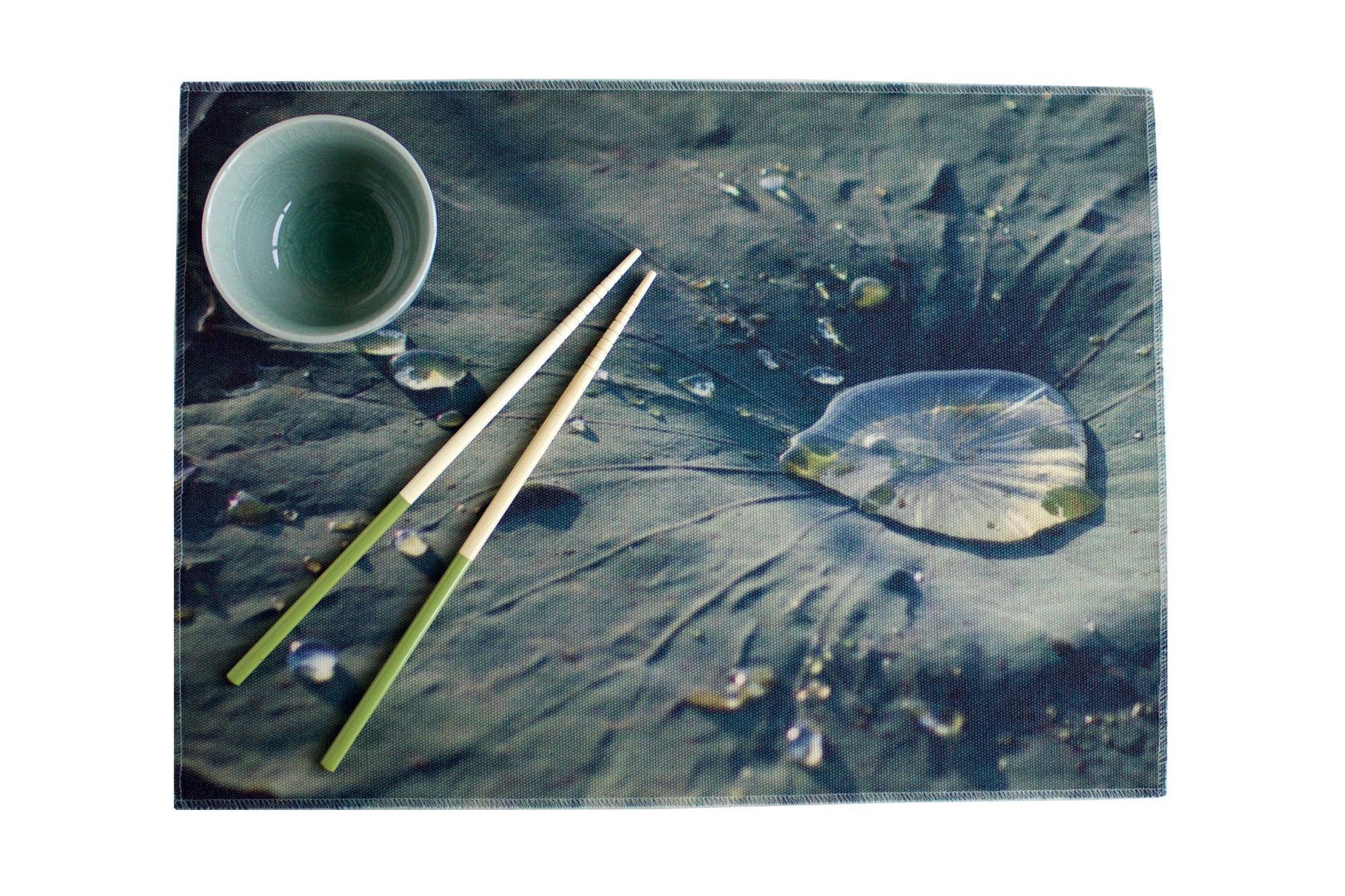 Lotus Leaf Water Resistant Placemats - Set of 4-CUSHnART-Temples and Markets