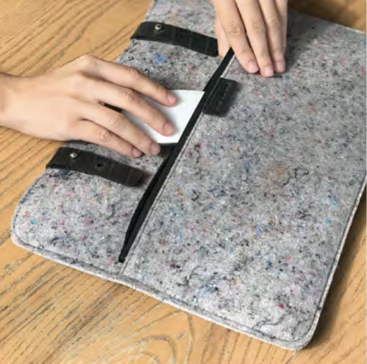 Mat Archer Recovery Felt Laptop Case using recycled materials-Mat Archer-Temples and Markets
