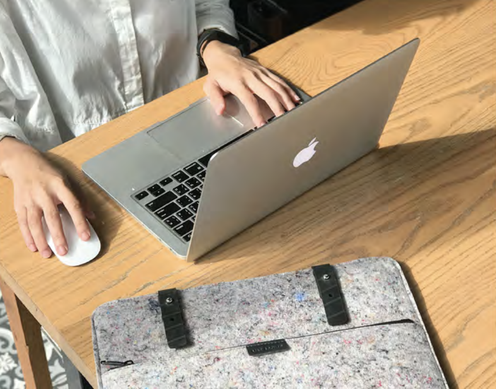 Mat Archer Recovery Felt Laptop Case using recycled materials-Mat Archer-Temples and Markets