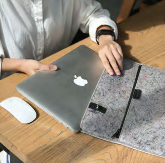 Mat Archer Recovery Felt Laptop Case using recycled materials-Mat Archer-Temples and Markets