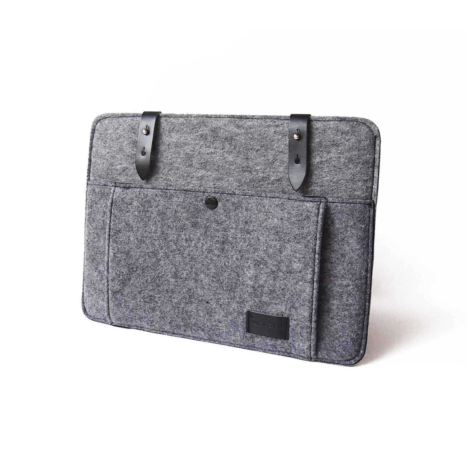 Mat Archer Unite Felt Laptop Case with Leather Detailing-Mat Archer-Temples and Markets
