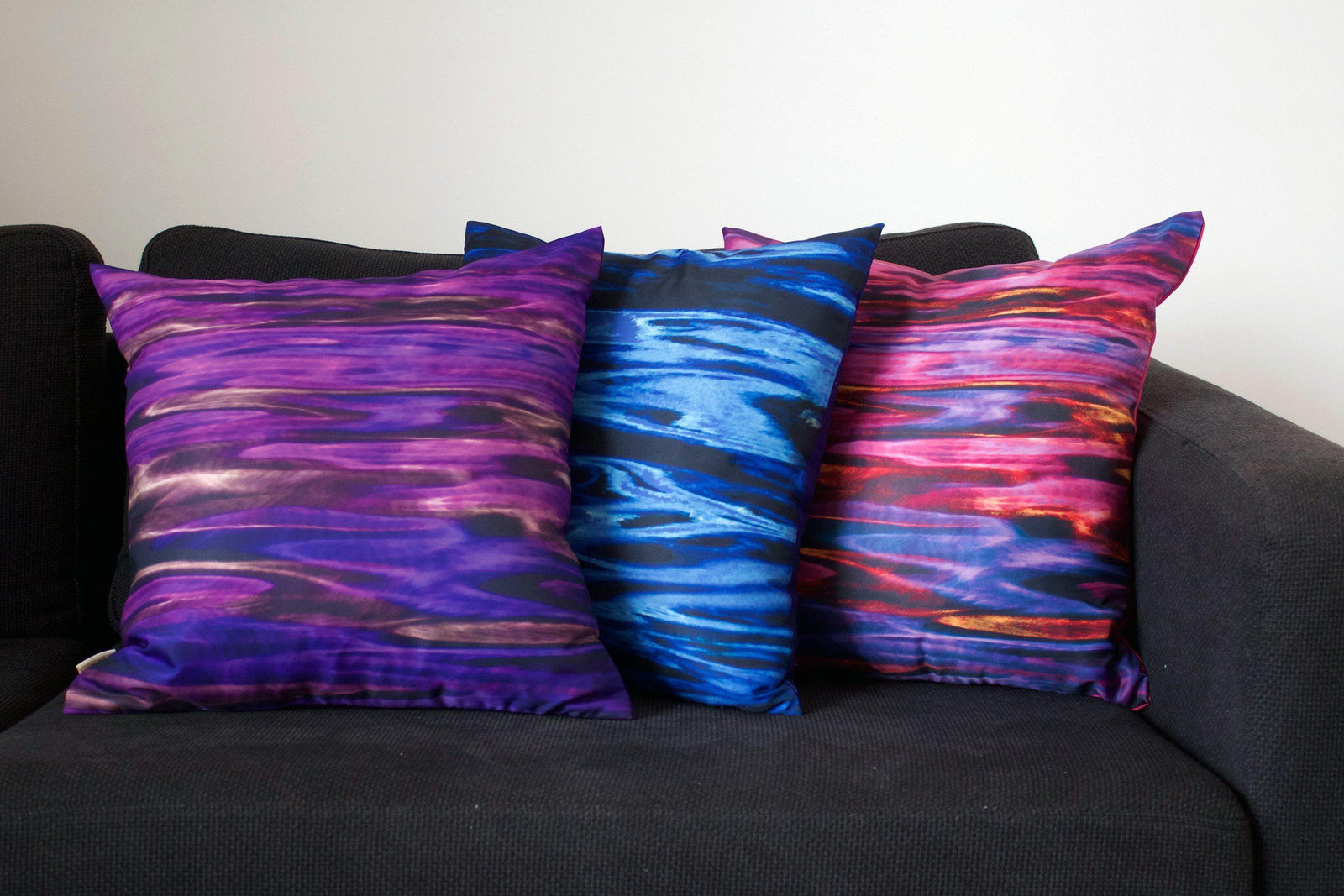 Night River Blue Cushion Cover-CUSHnART-Temples and Markets