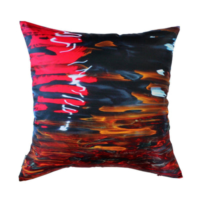 Night River Red Cushion Cover-CUSHnART-Temples and Markets