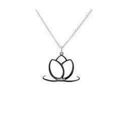 Senhoa Charmed Lotus Flower Sterling Silver Pendant-Senhoa-Temples and Markets