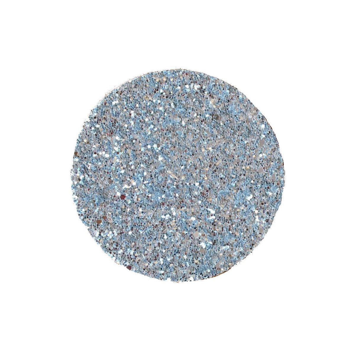 Shimmery Light Silver Round Coaster-ML Living-Temples and Markets