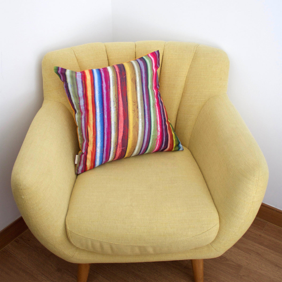 Silk Scarves Design Cushion Cover-CUSHnART-Temples and Markets