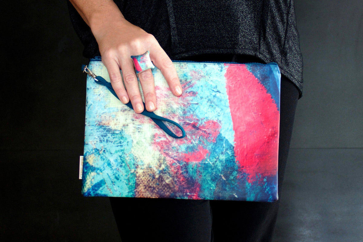 Splash Paint Water Resistant Clutch-CUSHnART-Temples and Markets
