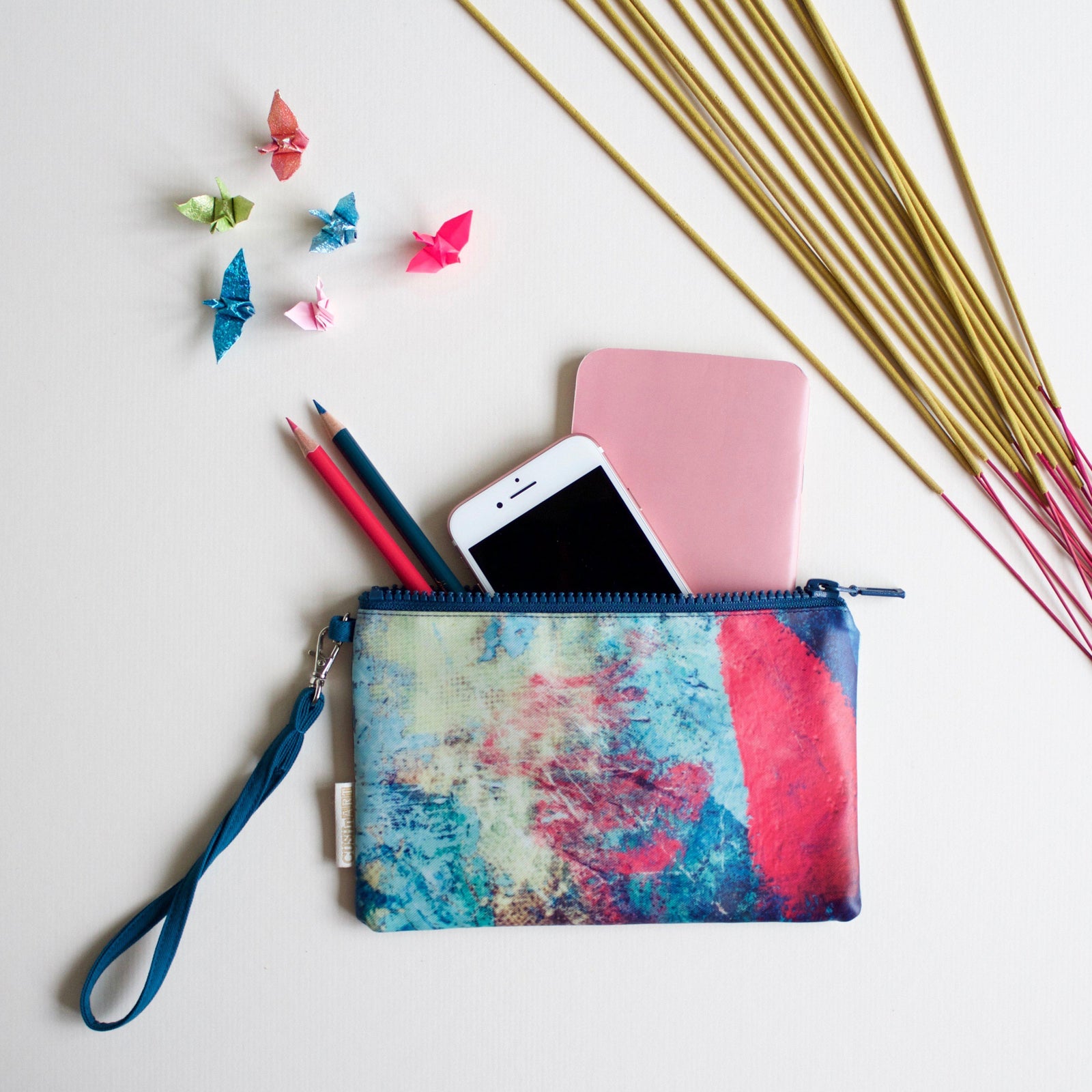 Splash Paint Water Resistant Clutch-CUSHnART-Temples and Markets