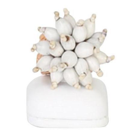 Stunner Statement Ring handcrafted from natural seeds-Graines de Cambodge-Temples and Markets