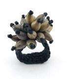 Stunner Statement Ring handcrafted from natural seeds-Graines de Cambodge-Temples and Markets
