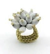 Stunner Statement Ring handcrafted from natural seeds-Graines de Cambodge-Temples and Markets
